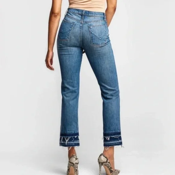 HUDSON Zooey High Rise Straight Leg Crop Jeans